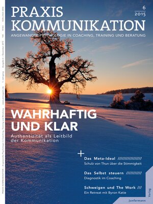 cover image of Praxis Kommunikation 6/2015 Einzelheft